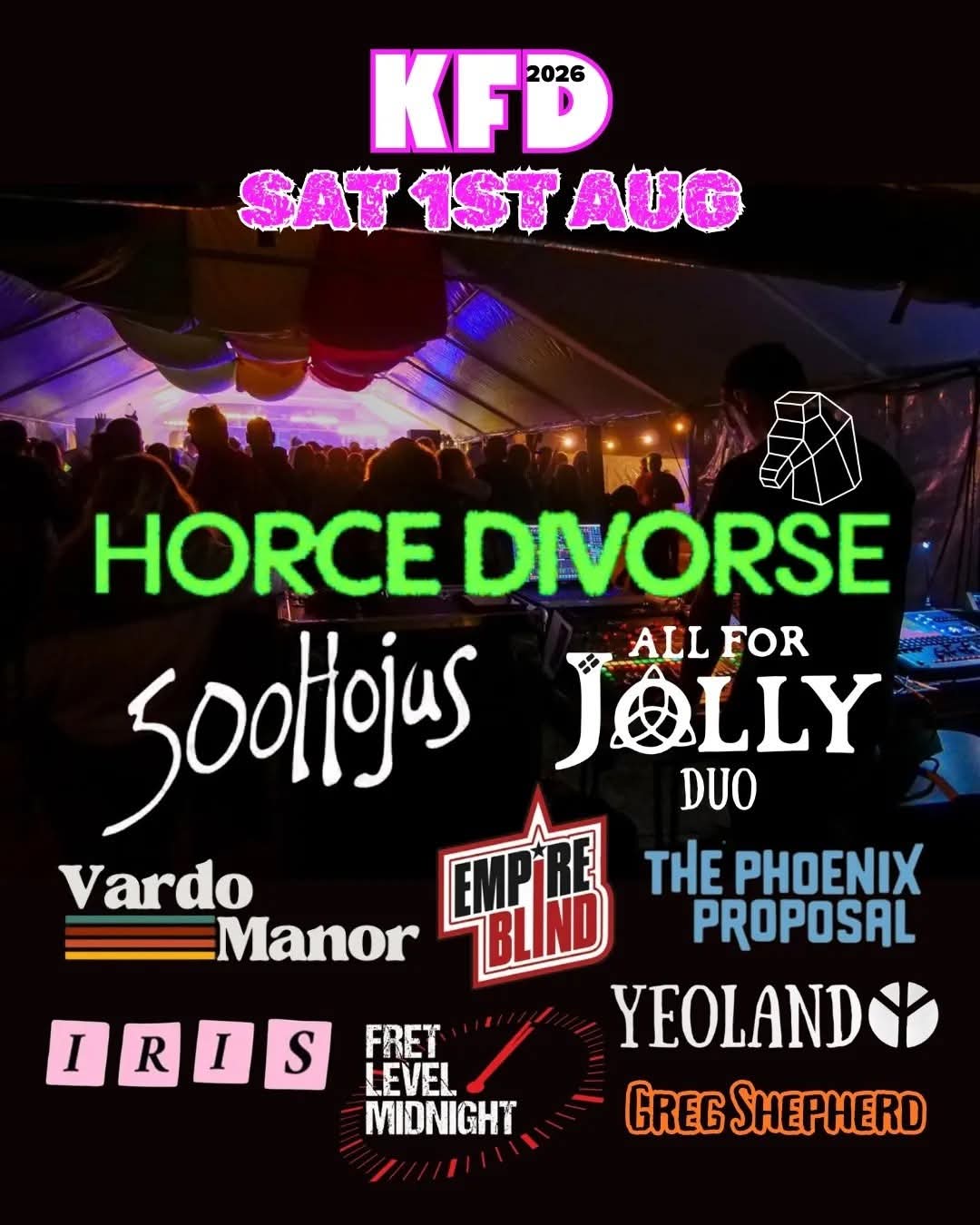KFD 2026 official lineup poster